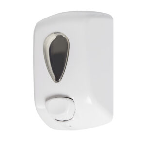 Jabonera manual blanca
