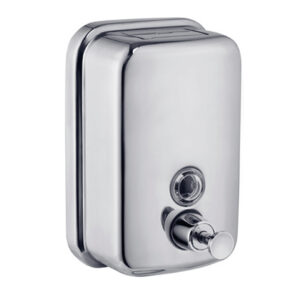 Jabonera manual inox brillo