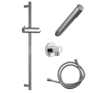 Kit ducha Tekno con accesorios Futura cromo + toma de agua