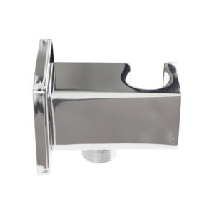 Toma pared salida flexo 1/2 con soporte cromo