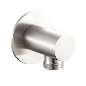 Toma pared salida flexo 1/2 redonda inox