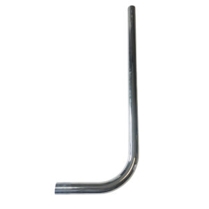 Tubo de descarga curvo 520x200 28 mm cromado